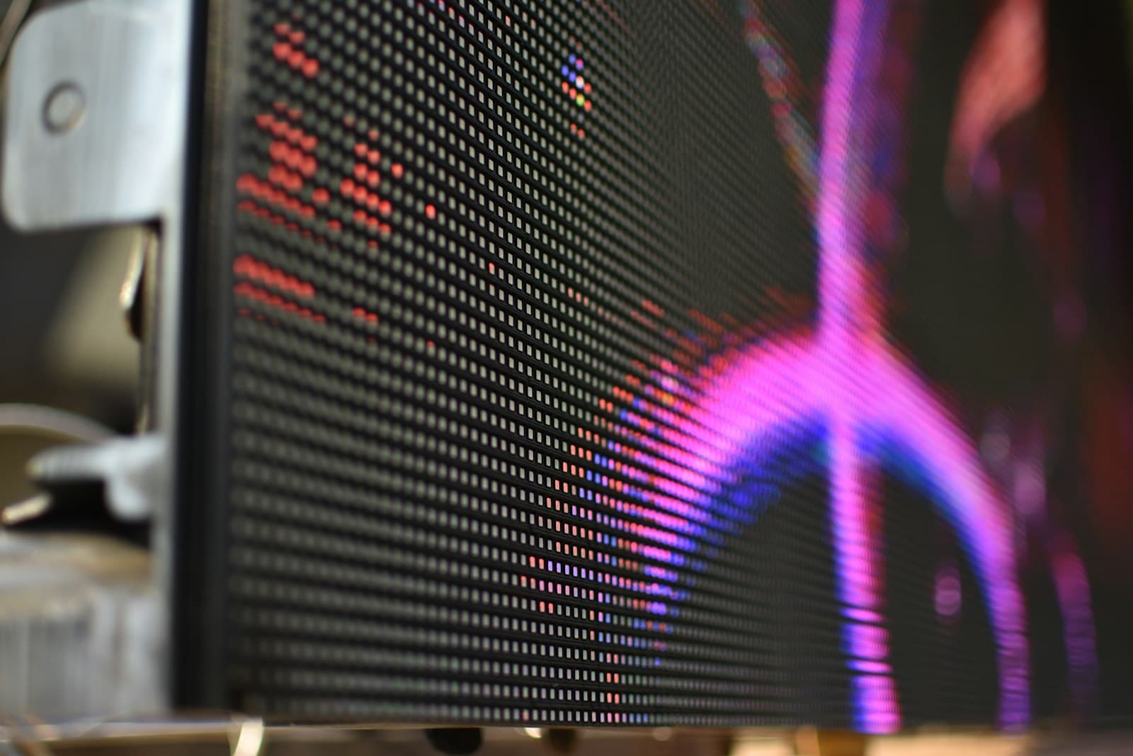 Led panel yüzeyinin yakın çekimi